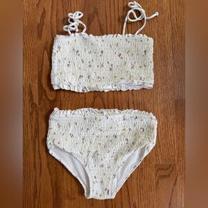 NWOT Fin & Vince Bathing Suit with Floral Accents Size 6/7